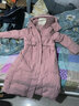 鸭鸭羽绒服女中长款2023年秋冬过膝加厚白鸭绒收腰修身 粉色 L  实拍图