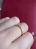 周大福 婚嫁素圈黄金戒指(工费120) 11号 约1.8g EOF1 实拍图