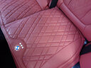 拓比应宝马坐垫腰靠头枕x1x2ix3x4x5Lx6x7系5系3系ix车内饰用品通用四季 宝马后排连体 1张【火山红】 实拍图