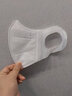 网红口罩一次性3D立体秋冬透气口罩防尘晒舒适显脸小时尚防护口罩 白色100个装 实拍图