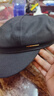 铂呐苓贝雷帽子女秋冬八角帽子百搭黑色大头围显脸小复古鸭舌报童帽 金属标贝雷帽【黑色】 实拍图