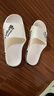 绚初拖鞋男大码外穿潮流夏季家用防滑拖鞋情侣居家浴室厚底凉拖鞋女 升级版动感 白色 48-49 (适合46-47码穿） 实拍图