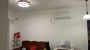 木府 新中式圆形吸顶灯LED中式客厅灯大气实木仿古餐厅卧室灯具中国风 中号黑胡桃色直径550mm 实拍图