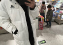 adidas 530蓬长款户外保暖连帽鸭绒羽绒服男装阿迪达斯官方轻运动 亮白 A/XL 实拍图