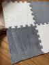 栢启歆拼接地垫毛绒泡沫地毯加厚床边加绒卧室全铺飘窗垫家用拼图爬行垫 拼块地毯（5灰+5白） 实拍图