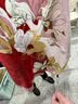 万事利桑蚕丝真丝丝巾礼盒女妈妈女友闺蜜生日送礼节日礼物方巾玉兰赋 双面印花中方巾-玉兰赋红色 63cm 实拍图