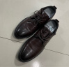海澜之家HLA皮鞋男士商务休闲系带正装德比鞋子男HAAPXM3AA90183 棕色41 实拍图
