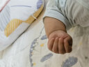 全棉时代新生婴儿睡衣春装男女满月宝宝和尚服连体衣服婴幼儿和袍 天空蓝+萌萌星空蓝（长款） 66cm（适合3-6个月） 实拍图