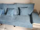 钟爱一生 沙发垫四季通用沙发罩套全包防滑沙发盖布雪尼尔组合沙发坐垫子 雪尼尔 莫言格子-湖蓝 90cm*90cm 实拍图