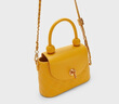 CHARLES&KEITH发条锁扣圆珠拎手提包链条单肩包包女包生日礼物CK2-50701121 Yellow黄色 S 实拍图