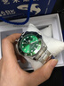 马克华菲（MARK FAIRWHALE）手表男士时尚商务缘水鬼男表潜水计时自动石英表瑞士品质潮流腕表 深海追光者（黑面） 实拍图