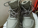 回力官方马丁靴男鞋冬季高帮靴子男棉鞋登山复古鞋工装鞋加绒雪地靴男 灰色0501【单里款】 43 (265mm) 实拍图