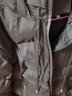 乐希源棉服男秋冬季男装外套男士短款羽棉衣绒服保暖套装男连帽棉袄衣服 820黑+毛衣白+围巾+红标裤 XL 实拍图