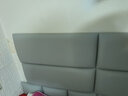 贝悦榻榻米软包墙围儿童房床围床头自粘软靠垫宝宝防撞墙贴卧室皮炕围 极地灰20cm*50cm 1份 实拍图