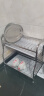 奥的 304不锈钢碗架沥水架洗放碗碟架厨房置物架台面收纳架碗筷收纳盒 升级梯形二层全套（店长推荐） 实拍图