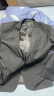 席臣加肥加大码西装外套休闲男宽松商务西服显瘦特大号胖子肥佬西服套装 黑色单西 5XL（210-230斤） 晒单实拍图