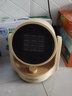 HYUNDAI取暖器/电暖器/电暖气/取暖电器/暖风机办公室桌面电暖风烤火炉暖脚器电热扇热风机 机械小鹅黄【可摇头】 实拍图