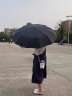 C'mon 全自动晴雨伞三折大号防紫外线防晒太阳伞遮阳伞男士自动伞 黑色 实拍图