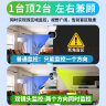 镭威视摄像监控无线wifi网络高清监控器360度无死角带夜视全景云台不用网络手机远程4G家用监控摄像头 【WIFI双镜头】双摄800万+64G 实拍图