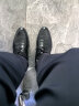 意尔康男鞋皮鞋男2024夏季新款布洛克男士透气单鞋商务真皮凉鞋婚鞋 黑色 42 晒单实拍图