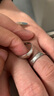 中国黄金四叶草情侣银戒指一对男女求婚对戒生日礼物送女友老婆结婚纪念日 幸运四叶草情侣戒指【京速达】 实拍图