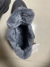 回力男鞋加绒雪地靴男2026春季新款男士中帮保暖棉鞋男加厚运动棉靴子 灰色 42 实拍图