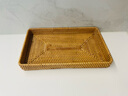 杺园越南藤编长方形托盘手工水果篮小吃盘日式编织篮子竹编茶盘收纳筐 大号 实拍图