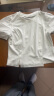 茵曼（INMAN）100%纯棉开叉短款气质白T恤2024夏女装新款简约休闲宽松短袖上衣 云朵白 M 晒单实拍图