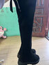 歌莱兔冬季过膝长靴女平底加绒加厚长筒靴高筒骑士靴秋冬 绒面【厚绒大棉】 38 实拍图