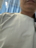 Mr.Bu布先生明星同款男士长袖T恤春秋季小白T情侣内搭打底衫纯色衣服 【长袖标准T】圆领-云雾灰 S (165) 实拍图