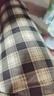 相伊恋人格子休闲裤女25年春秋季新款小个子冰丝宽松阔腿裤显瘦九分裤子 黑咖格 均码 【80-125斤 165CM以下】 实拍图