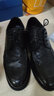 德赛（Desai）手抓纹男士商务休闲皮鞋男真皮擦色正装手工软底男鞋 黑色 44  实拍图