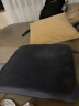 网易严选93%含量天然乳胶方形坐垫 办公室减压坐垫 藏蓝黑45*45*6cm 实拍图