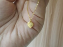 六桂福珠宝 K金项链 为爱放闪 18K黄金项链女吊坠套链 EK2400006 1.05g 实拍图