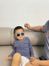 飞行宝宝（BABIATORS） 儿童太阳镜宝宝防晒墨镜男女童爱心眼镜婴幼儿防紫外线1-6岁柔软 keyhole系列 气质黑 3-5岁 实拍图