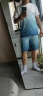 北极绒（Bejirog）冰丝睡衣男夏季薄款透气短袖套装学生休闲速干居家服大码运动套装 【冰丝睡衣】A02天蓝（主图） XL 【建议115-130斤】 实拍图