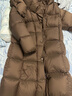 美力城【檀健次同款】长款羽绒服女装新款极地鹅绒外套时尚泡芙110 橡木棕 L （120-130斤） 实拍图