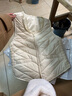 雅鹿轻薄羽绒马甲女内穿2025新款圆领修身纯色内搭马夹拉链保暖背心女 米白色（升级款） M （推荐90-100斤） 实拍图