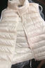 雅鹿羽绒马甲女秋冬季新款轻薄时尚立领女士背心保暖坎肩内穿百搭女装 米白色 L (165) 实拍图