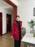 俞兆林妈妈冬装羽绒服中长款2025新款中老年人棉衣服大码外套奶奶棉袄女 1916-红色【棉服】  加厚 XL 【建议105-120斤】 实拍图
