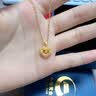 中国黄金爱心18K金项链女捕梦网吊坠结婚纪念日礼物送女友老婆生日实用 京速达-18K金织心吊坠赠S925链 实拍图