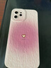 英恺达 适用苹果12手机壳iphone12保护套全包防摔男女款创意保护壳爱心纹粉 实拍图
