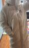 雪中飞【鹅绒】秋冬新款时尚百搭大口袋大长款连帽女士羽绒服女 云朵白|8211 S 160/84A 实拍图