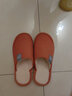 华美健步日系风柔软极简情侣棉拖鞋秋冬季家居室内保暖软底棉鞋女HM001西瓜红40-41码 实拍图