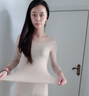 猫人（MiiOW）薄款秋衣秋裤女套装肌底衣超薄内搭女高弹隐形打底衫女款 百搭肤单套装 37度恒温 L 建议体重115-140斤 实拍图