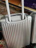 箱君行旅行李箱大容量拉杆箱高颜值旅行箱可骑可坐万向轮轻便密码箱皮箱子 经典防刮拉链【星空银】 20英寸 【可直接登飞机皮箱】 实拍图