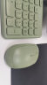航世（BOW）HW256 无线键盘鼠标套装 办公键鼠套装 超薄便携 防泼溅 电脑键盘 笔记本键盘 复古绿 实拍图
