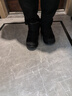 回力棉鞋男冬季加绒加厚保暖防水防滑爸爸中老年老人鞋棉靴子男雪地靴 黑黑中筒 44 实拍图