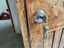 玥玛外装门锁老式防盗门锁大门木门铁门锁双保险锁750C-698左开有边 实拍图