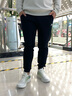 安踏男裤运动裤子男士夏季针织款休闲学生跑步卫裤直筒黑色通勤长裤男 【店长推荐-直筒裤】黑色-logo款 S 实拍图